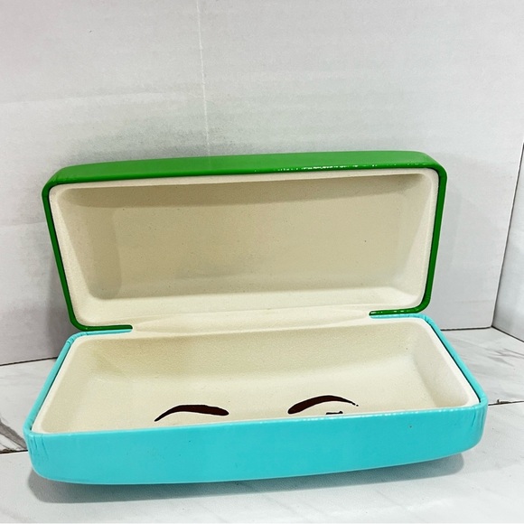 Kate Spade New York CASE ONLY Green/Teal Sunglasses Eyeglasses Case - Picture 5 of 10